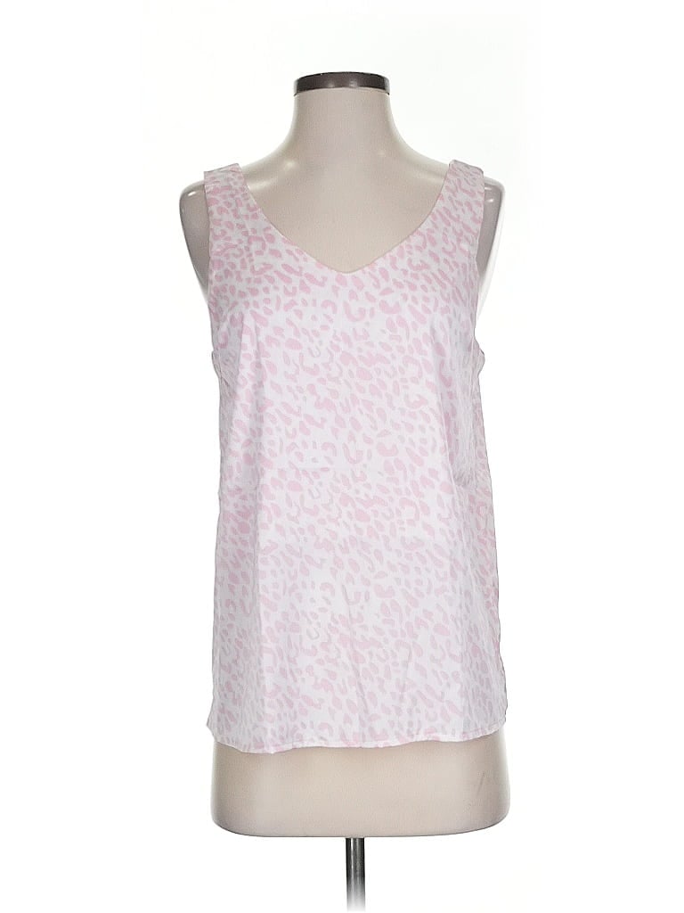 Pre-owned Ekouaer Tank Top Pink Strapless Neckline Tops
