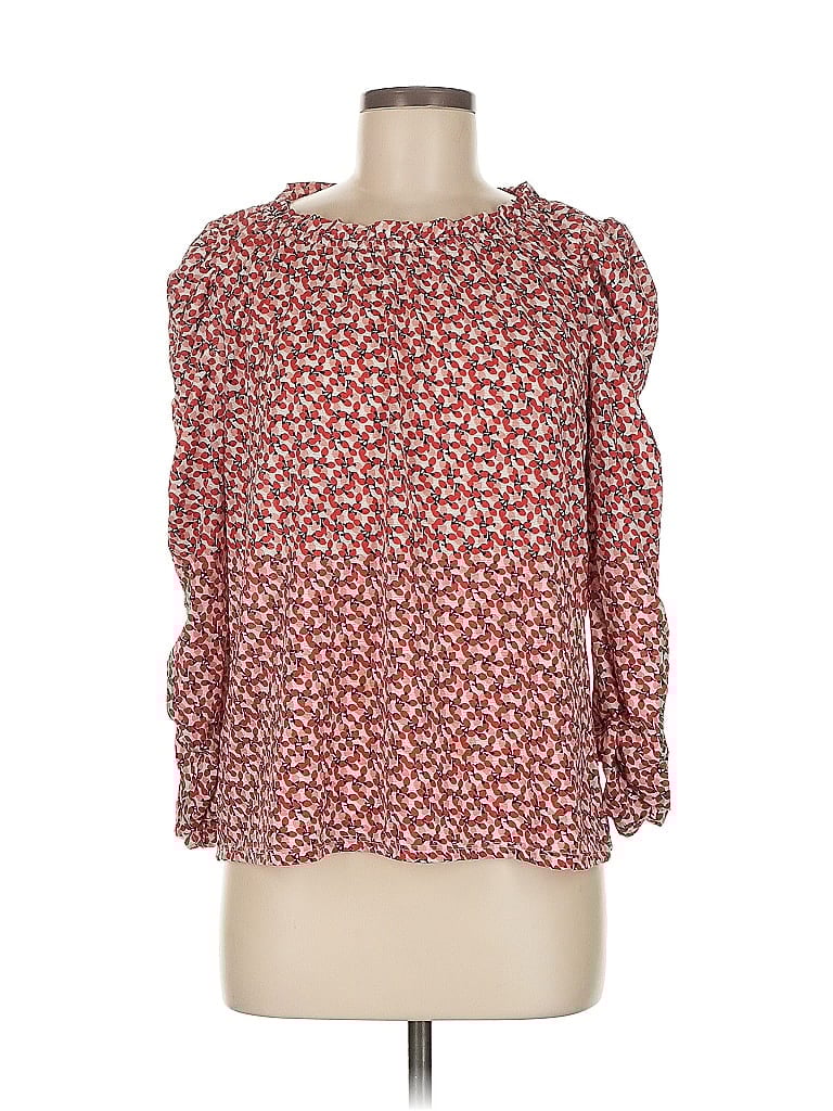 Pre-owned Max Studio 3/4 Sleeve Blouse In Red