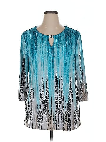 JM Collection 3/4 Sleeve Blouse (view 1)