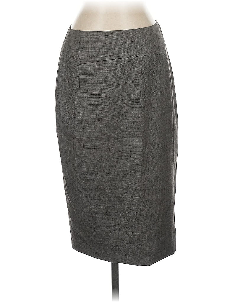 Pre-owned Classiques Entier Wool Skirt In Gray
