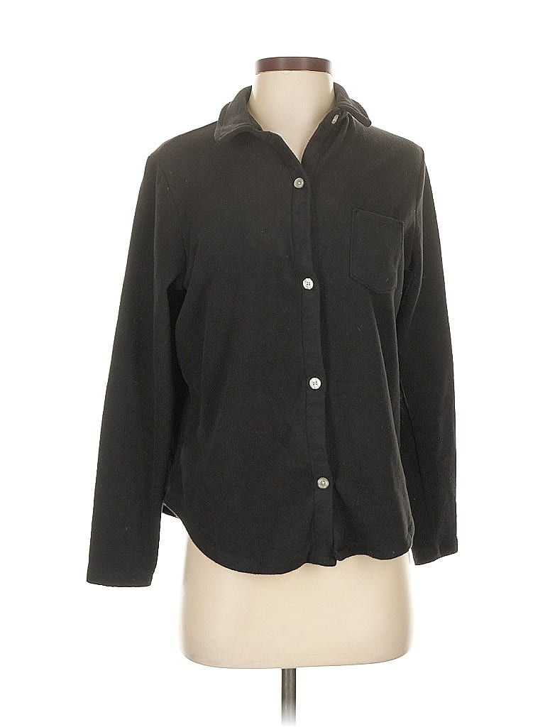 Click to view more detailed imagery on our partner's website Pre-owned Cuddl Duds Long Sleeve Button Down Shirt In Black