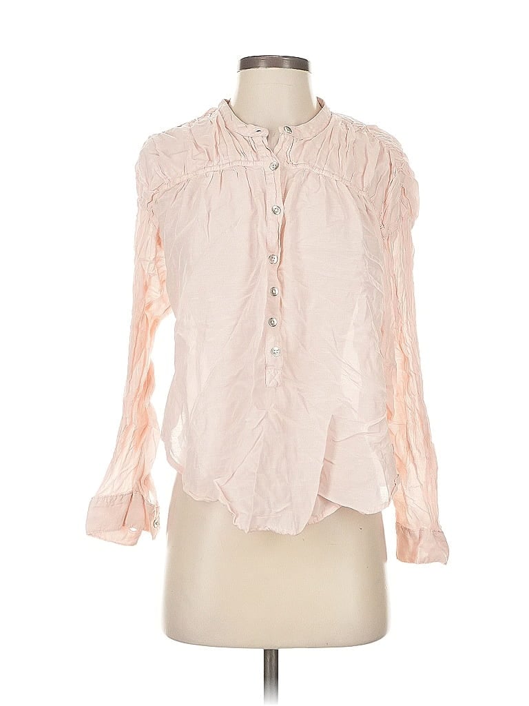 Click to view more detailed imagery on our partner's website Pre-owned Pilcro Long Sleeve Blouse In Pink