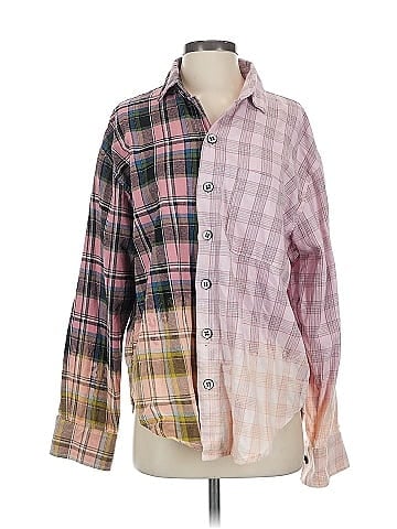 La Detresse Long Sleeve Button-Down Shirt (view 1)
