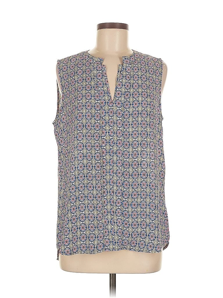 Pre-owned Pleione Sleeveless Blouse In Blue
