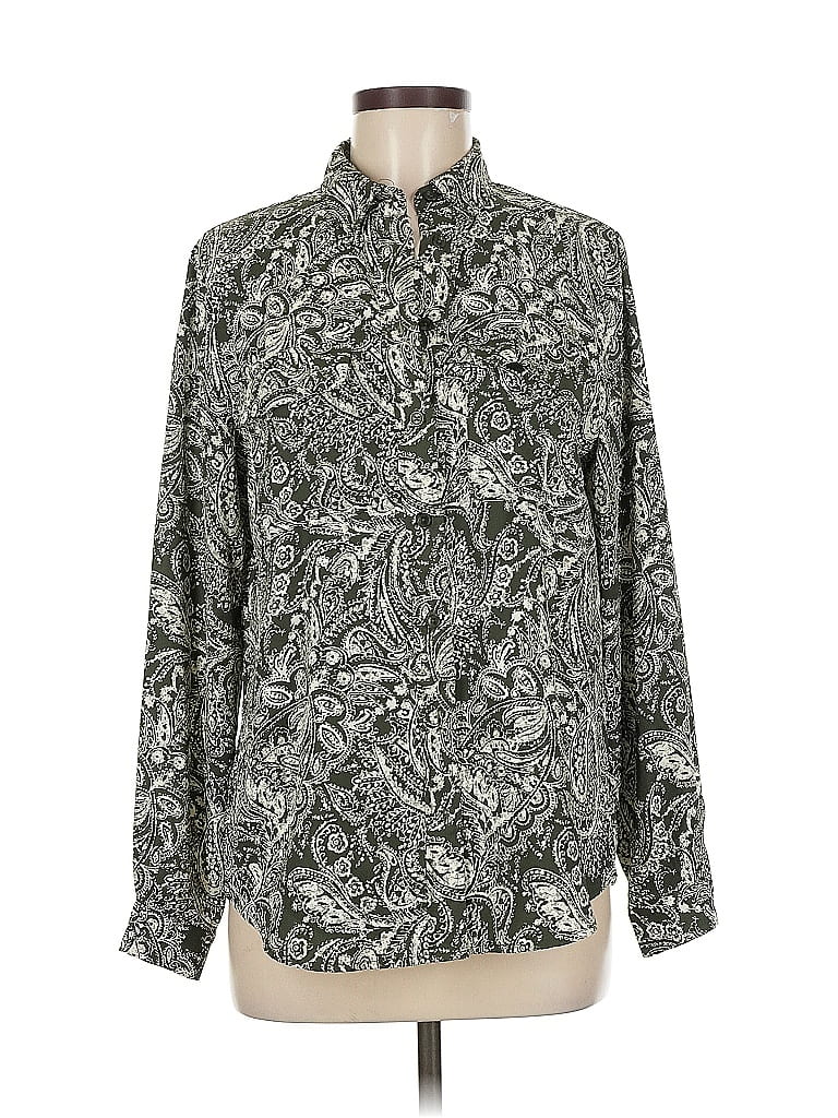 Click to view more detailed imagery on our partner's website Pre-owned Jones New York Long Sleeve Blouse In Gray