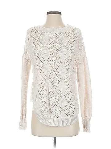 Hem & Thread Pullover Sweater (view 1)