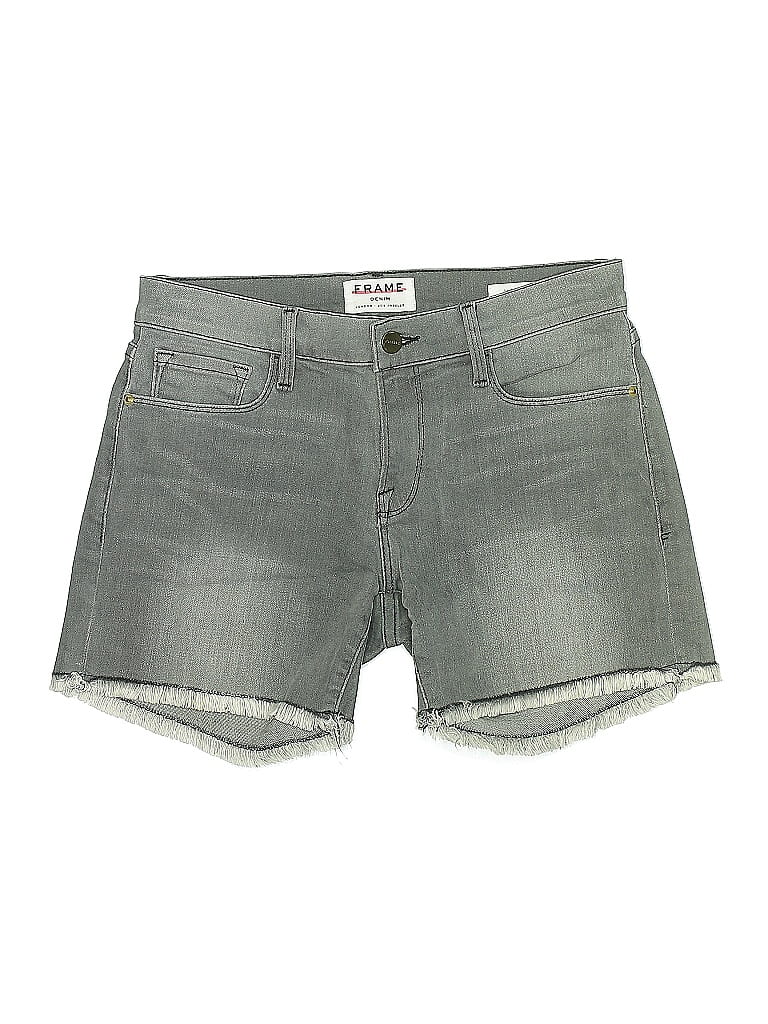 Pre-owned Frame Denim Shorts In Gray