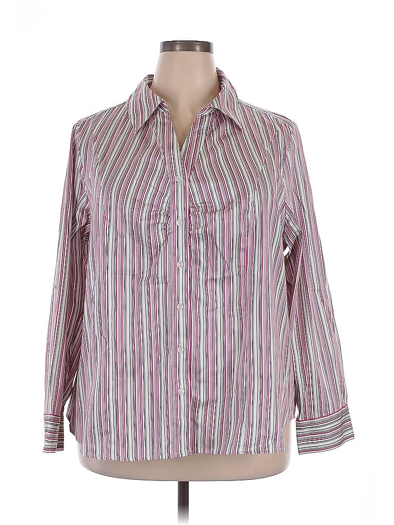 Lane Bryant Outlet Long Sleeve Blouse In Multi