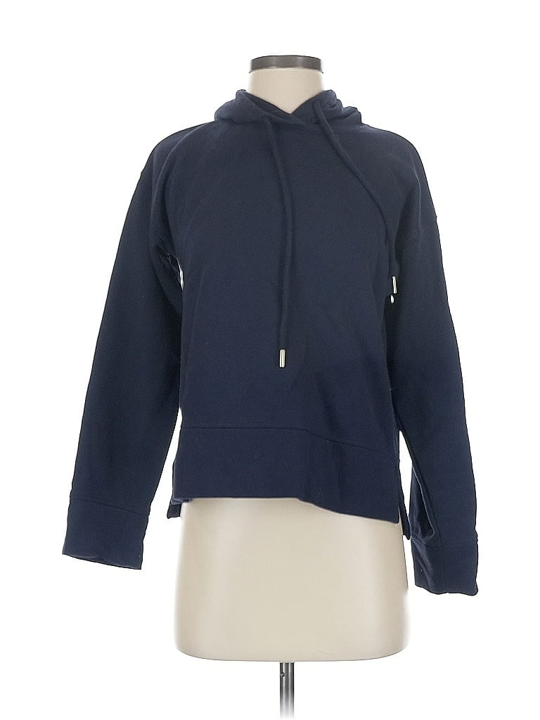 Pre-owned Free Assembly Pullover Hoodie In Blue