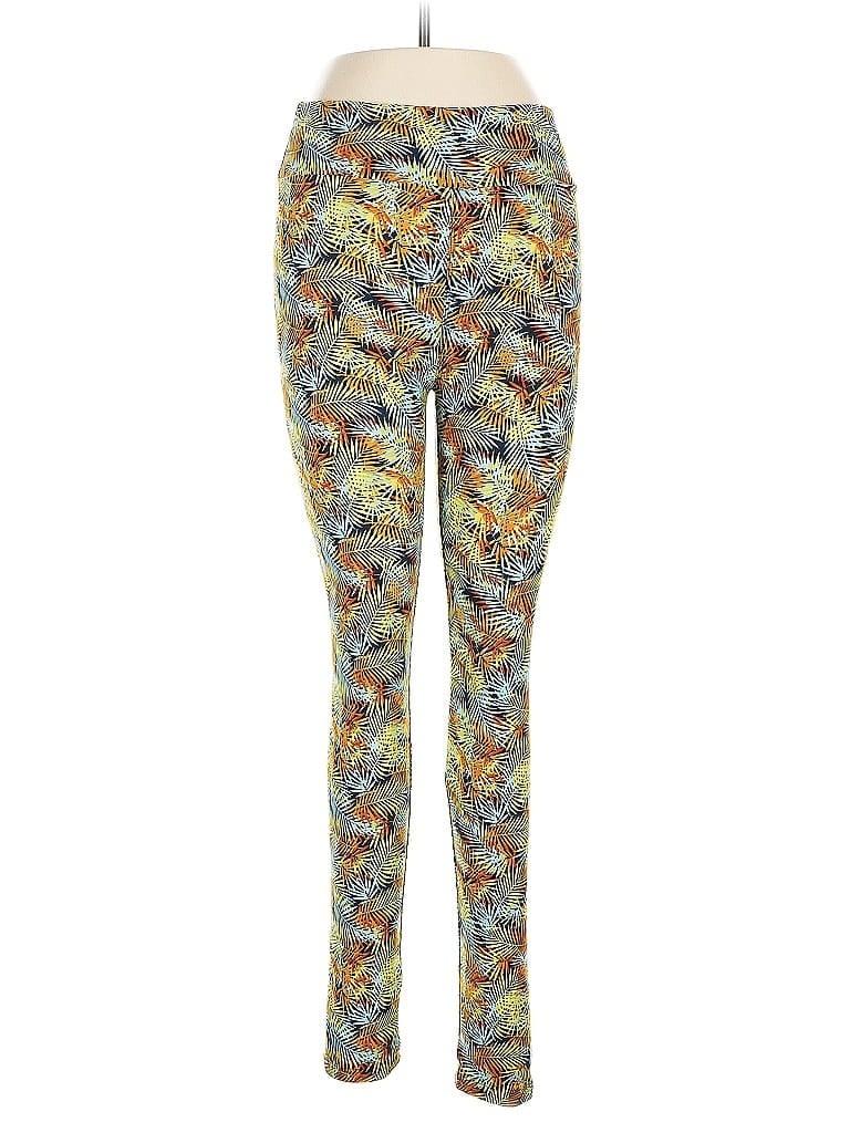 Pre-owned Lularoe Leggings In Yellow