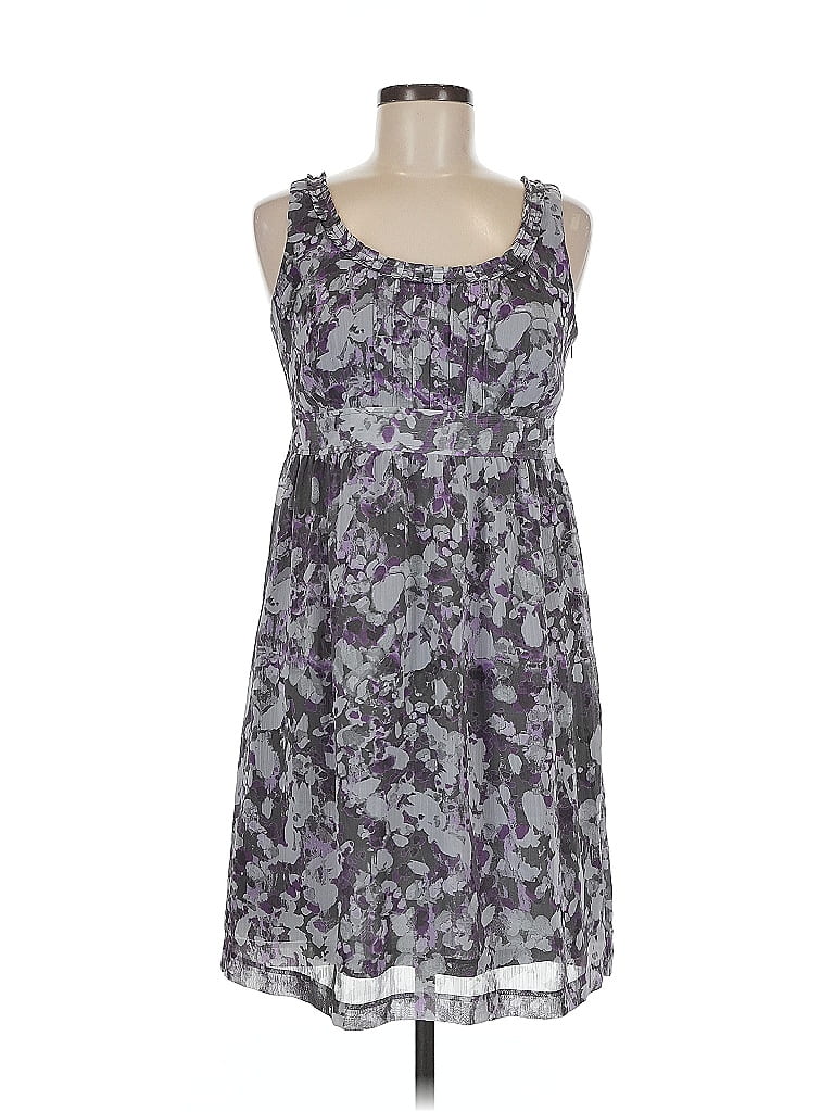Pre-owned Ann Taylor Loft Outlet Casual Dress In Gray