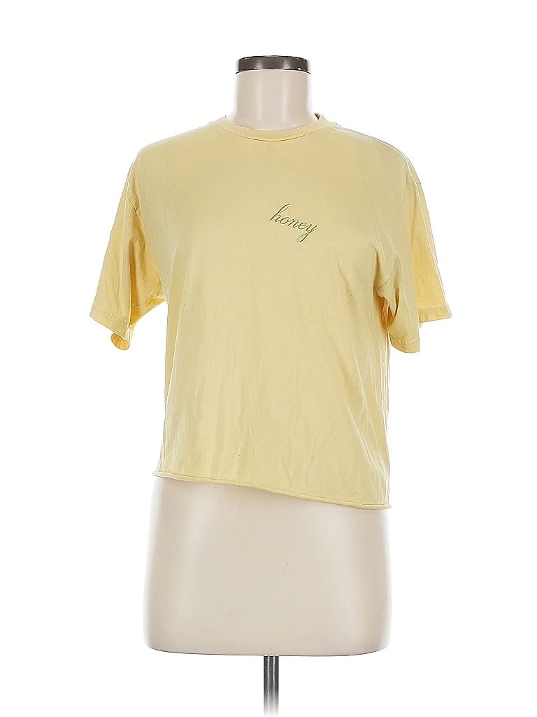 Pre-owned John Galt Short Sleeve T-shirt In Yellow