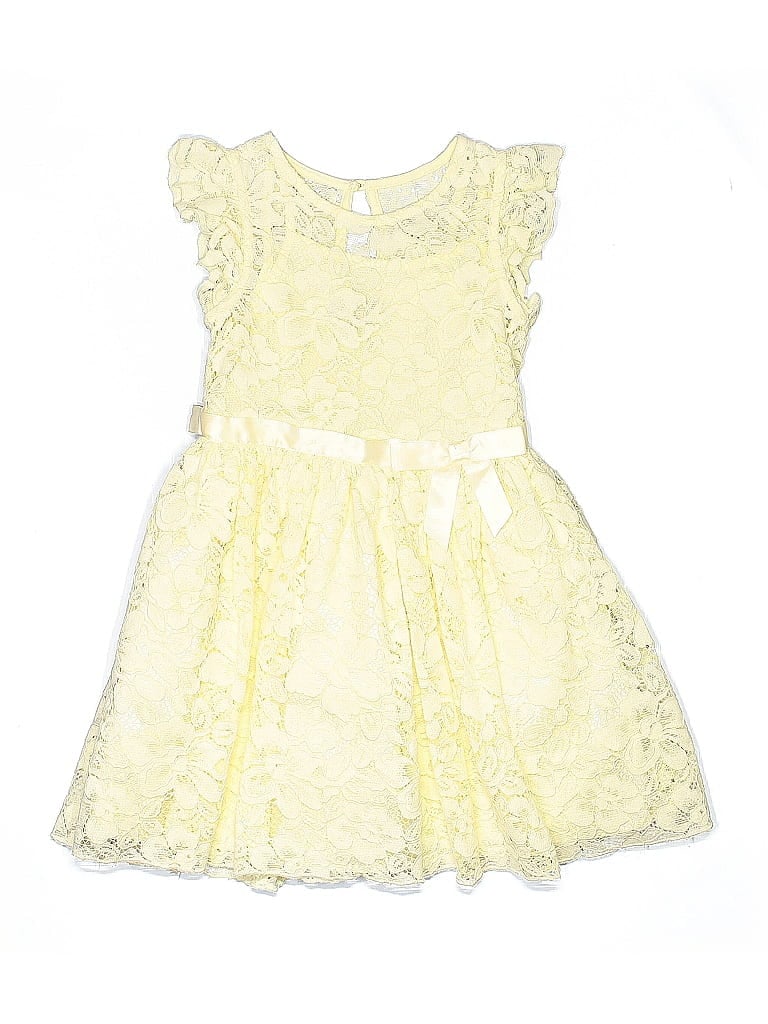 Click to view more detailed imagery on our partner's website Pre-owned Zunie Kids' Dress In Yellow