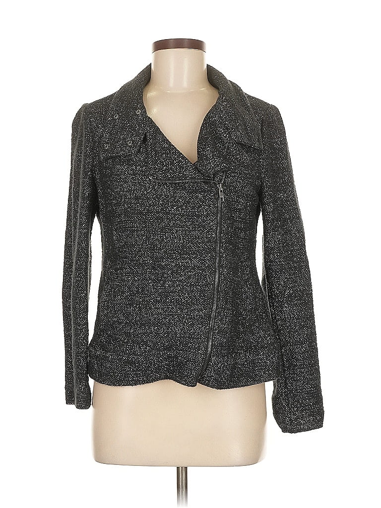 Pre-owned Ann Taylor Loft Cardigan Sweater In Gray