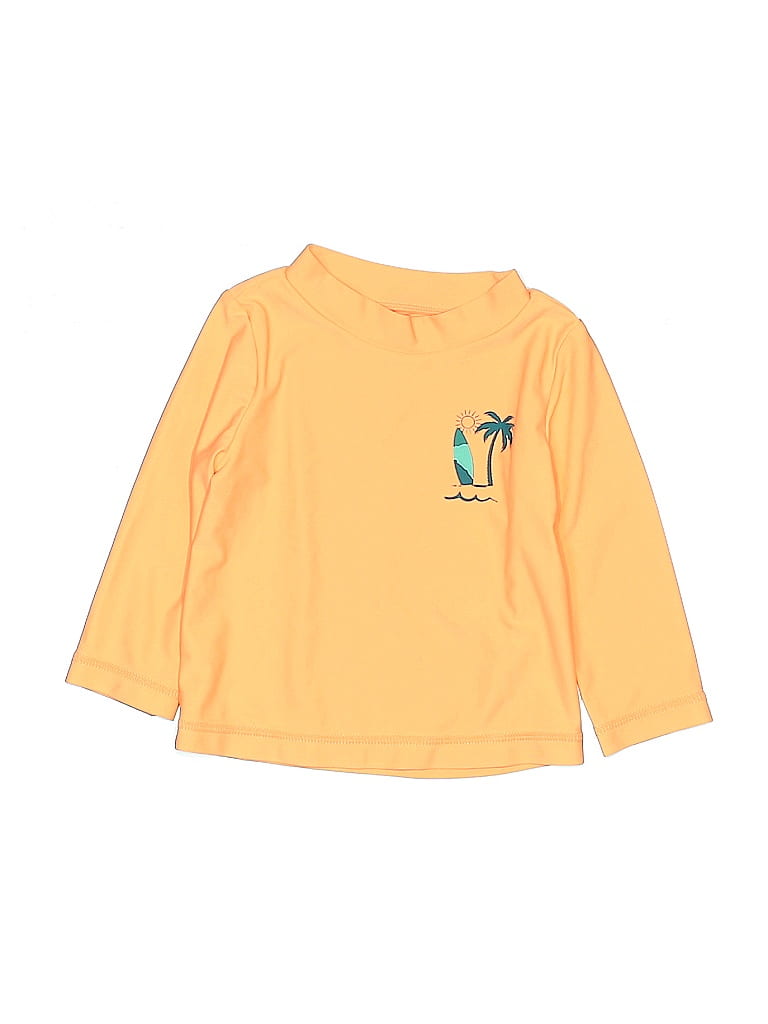 Click to view more detailed imagery on our partner's website Pre-owned Just One You Made By Carter's Babies' Rash Guard In Yellow