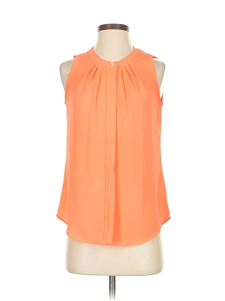 Pre-owned Banana Republic Sleeveless Blouse In Orange