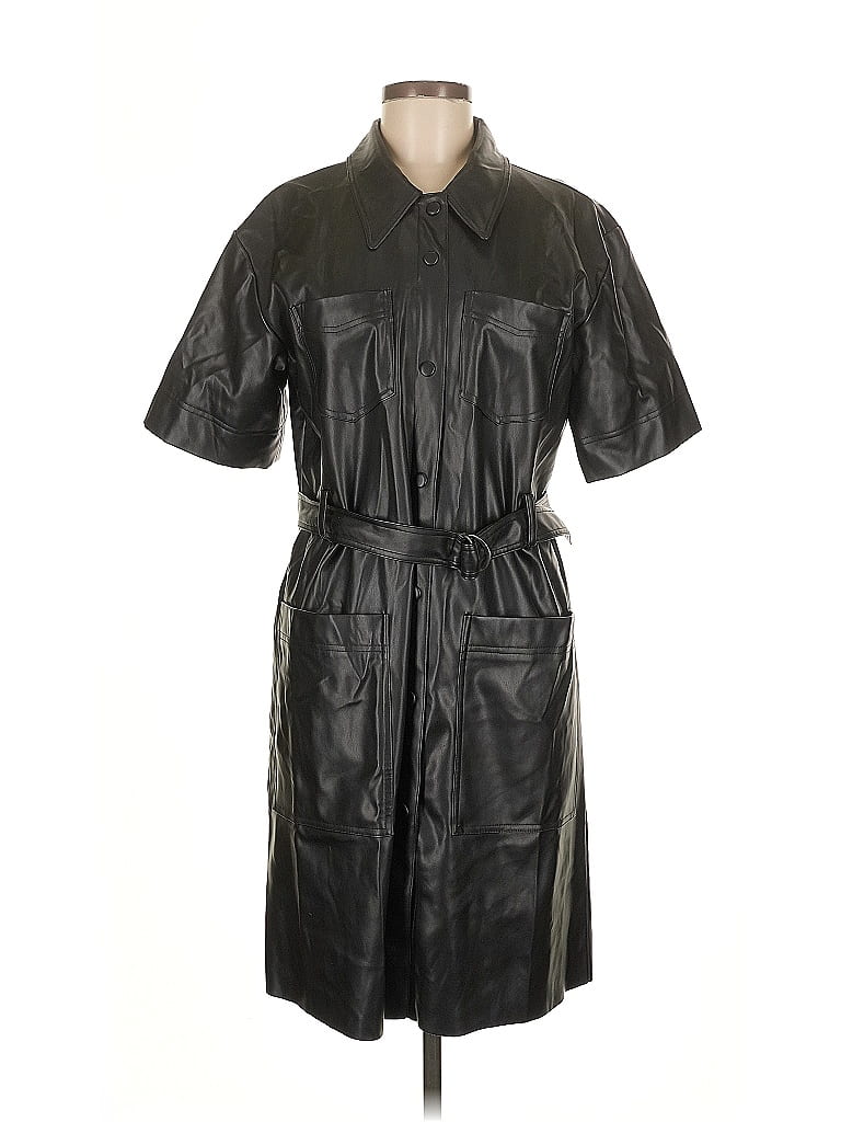 Pre-owned Who What Wear Raincoat In Black