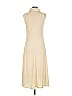 MNG Solid Ivory Casual Dress Size 6 - photo 2