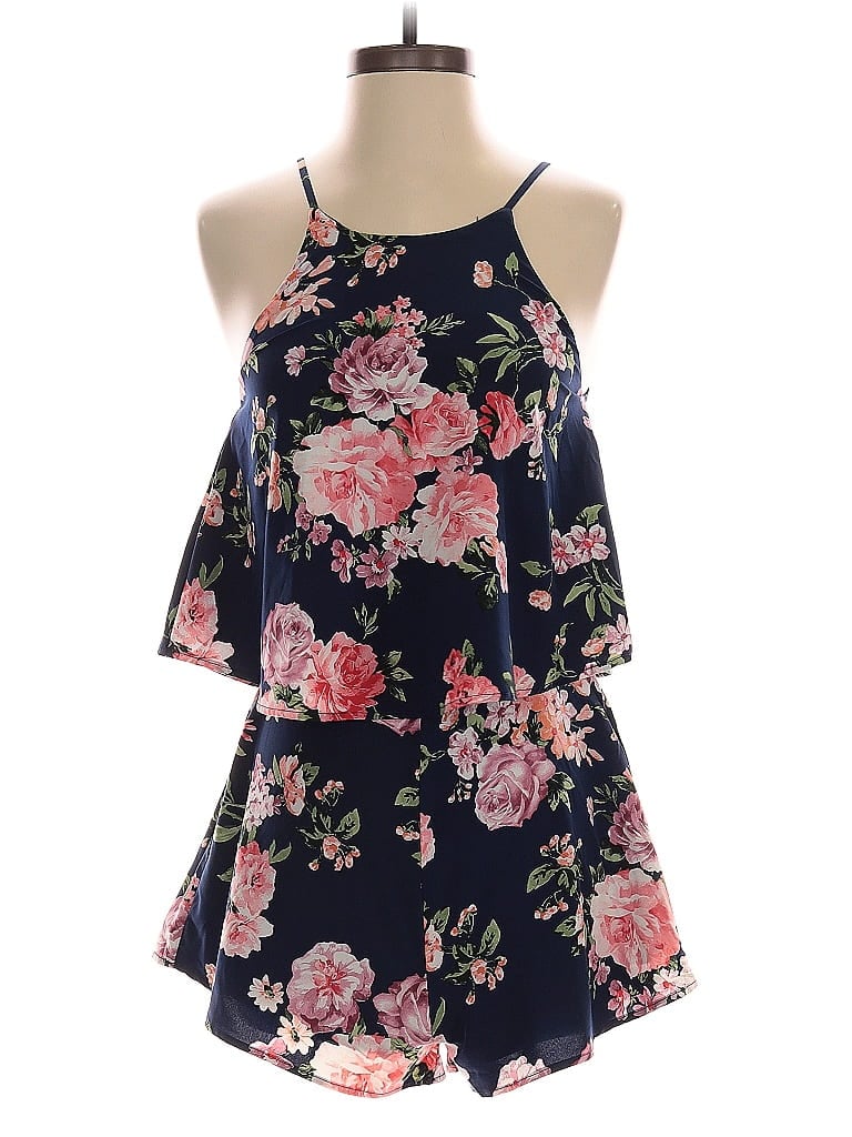 Pre-owned Lulus Romper In Blue