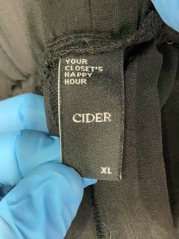 Cider 100% Polyester Black Casual Pants Size XL
