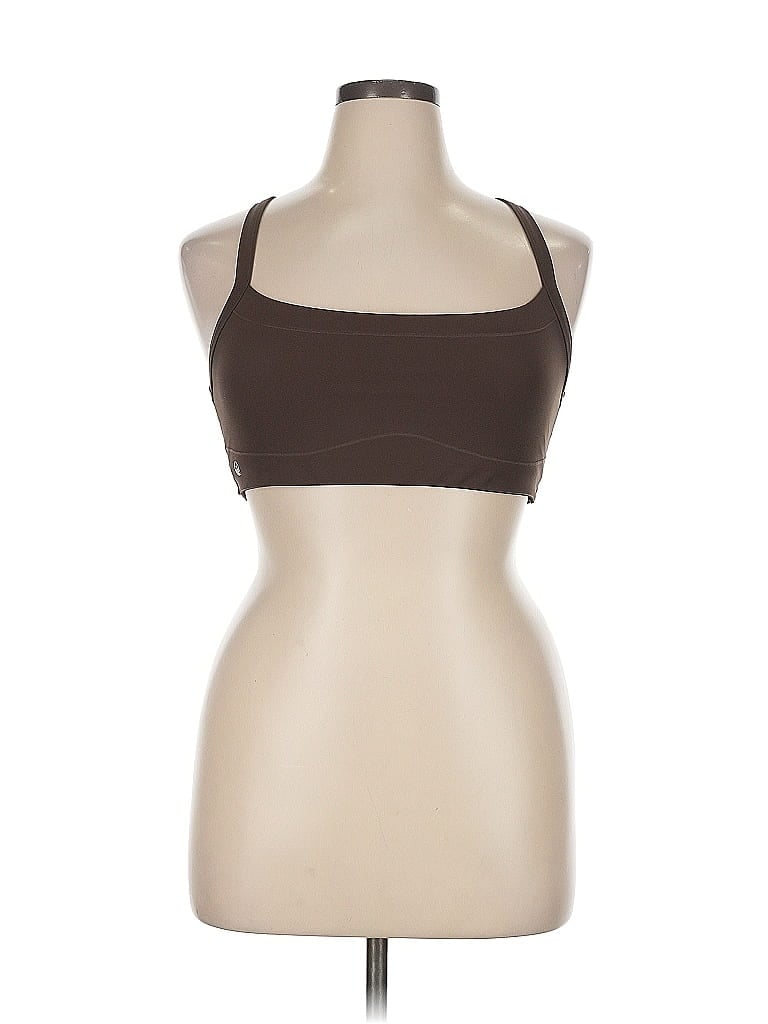 Pre-owned Assorted Brands Tank Top Brown Halter Neckline Tops