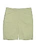 Perfect Solid Green Khaki Shorts Size 0 - photo 1