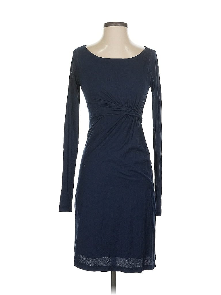 Pre-owned Velvet Casual Dress In Blue