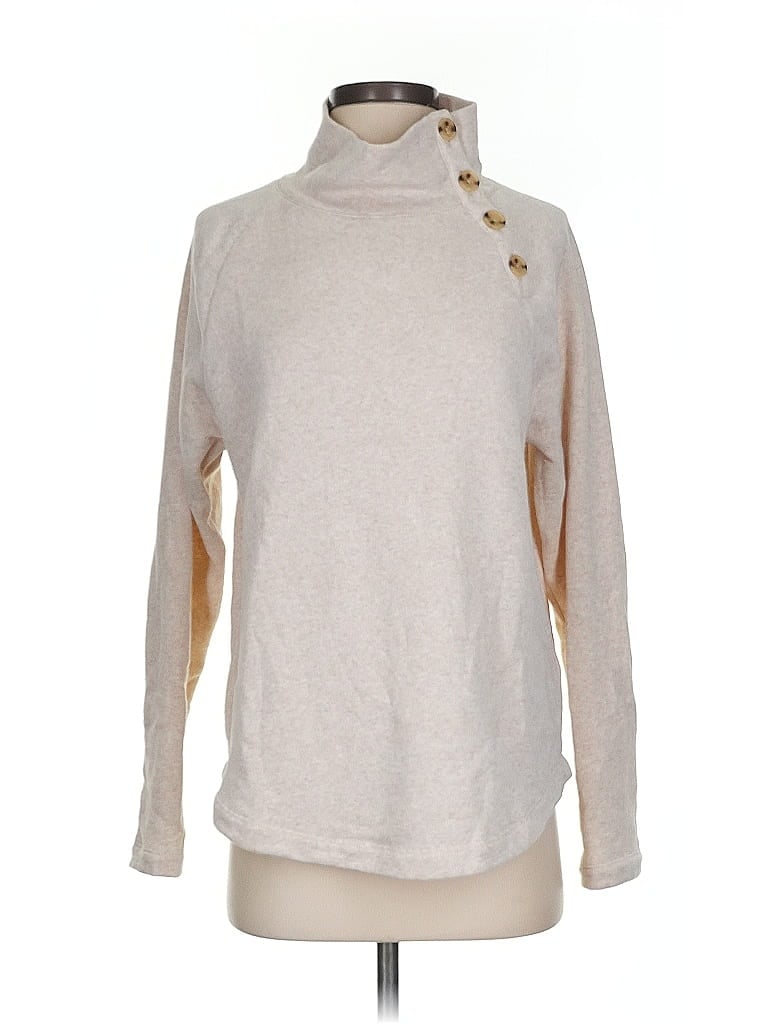 Pre-owned J.crew Factory Store Turtleneck Sweater In Brown