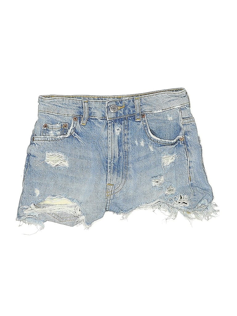 Click to view more detailed imagery on our partner's website Pre-owned Zara Denim Shorts In Blue