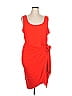 Express Solid Red Cocktail Dress Size XL - photo 1