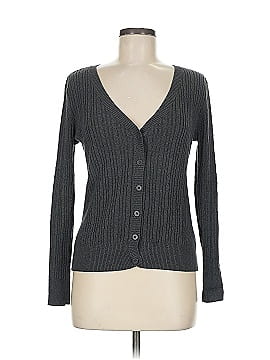 Vintage 90s St Johns Bay Cotton Navy Blue Cardigan Sweater