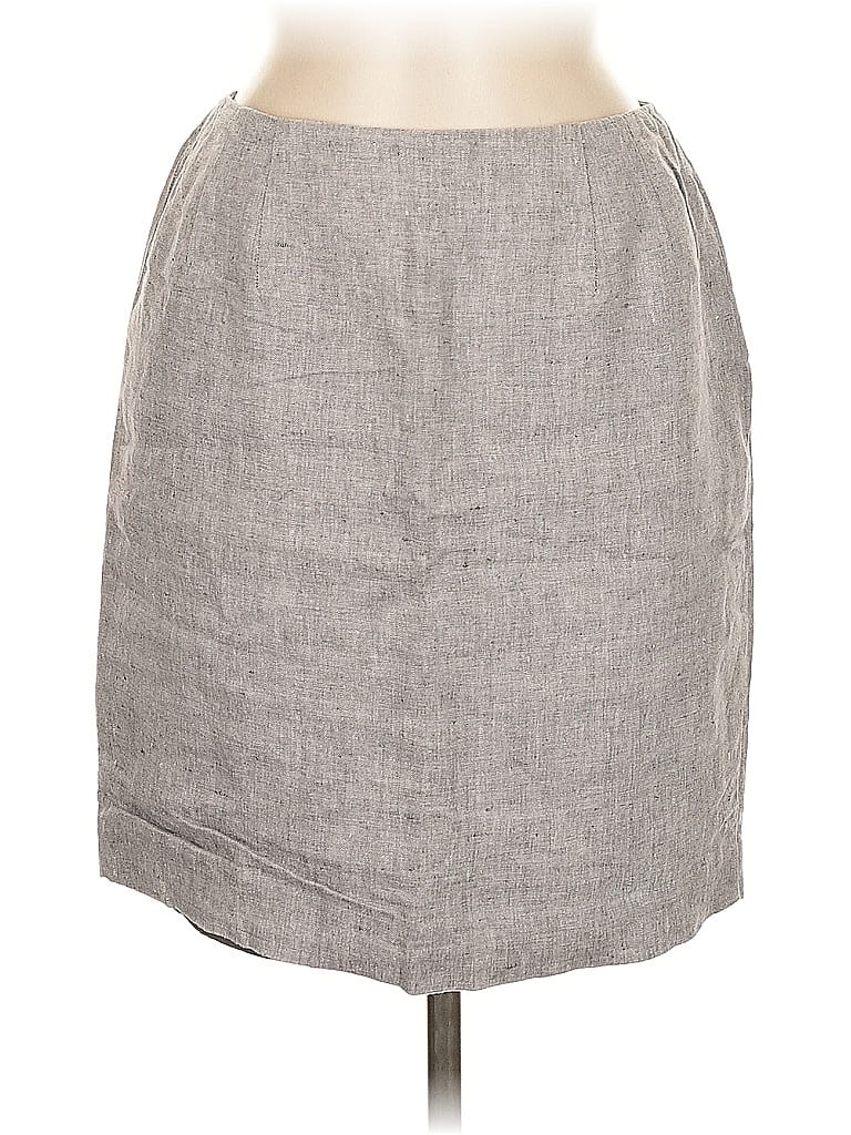 Pre-owned Valerie Stevens Casual Skirt In Gray