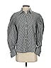 FRAME 100% Cotton Houndstooth Gray Black Long Sleeve Button-Down Shirt Size XS - photo 1
