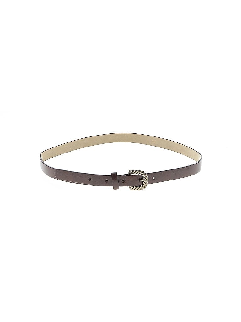 Pre-owned Assorted Brands Leather Belt In Brown