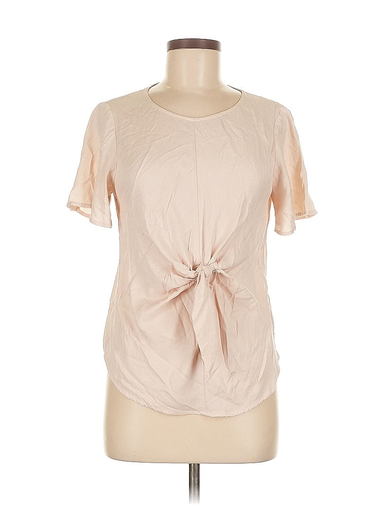 Pre-owned Elodie Short Sleeve T-shirt In Brown