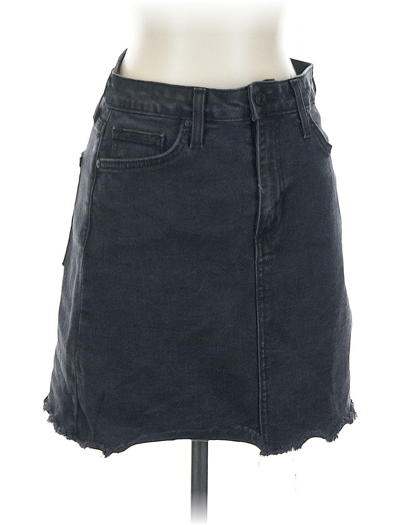 Click to view more detailed imagery on our partner's website Pre-owned Just Black Denim Skirt In Gray