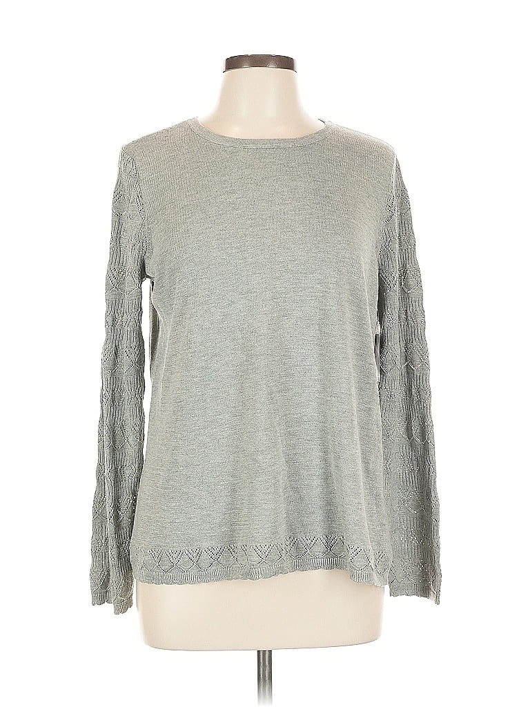 Pre-owned Liz Claiborne Pullover Sweater In Gray