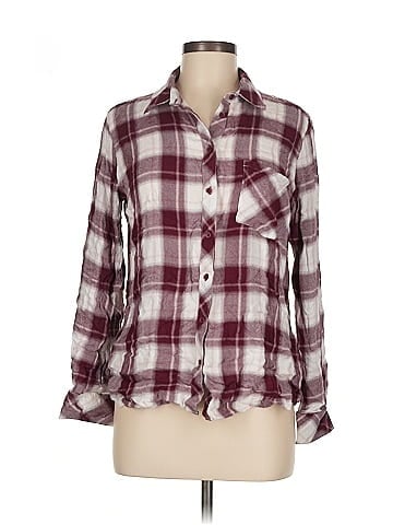 Cosmic Blue Love Long Sleeve Button-Down Shirt (view 1)