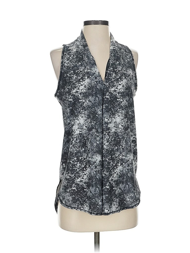 Pre-owned Lucy Sleeveless Blouse In Gray