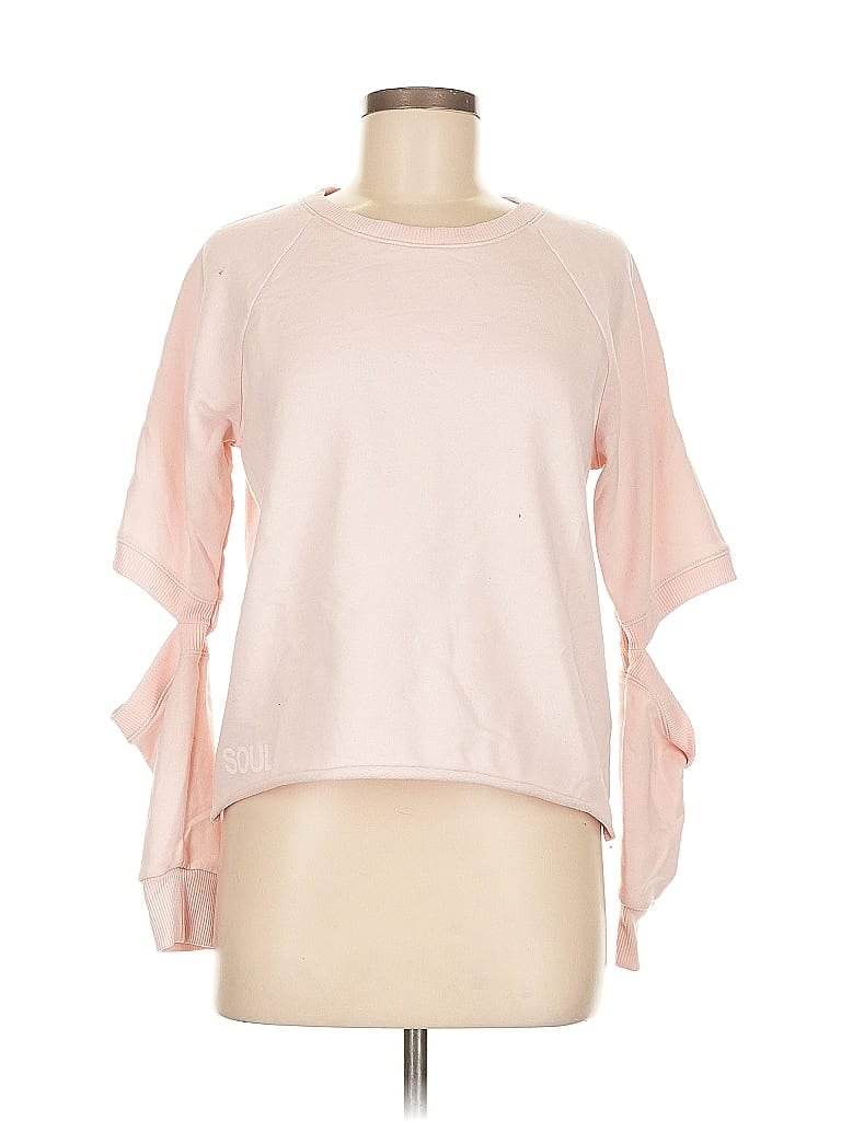 Pre-owned Nation Ltd + Soulcycle Sweatshirt In Pink