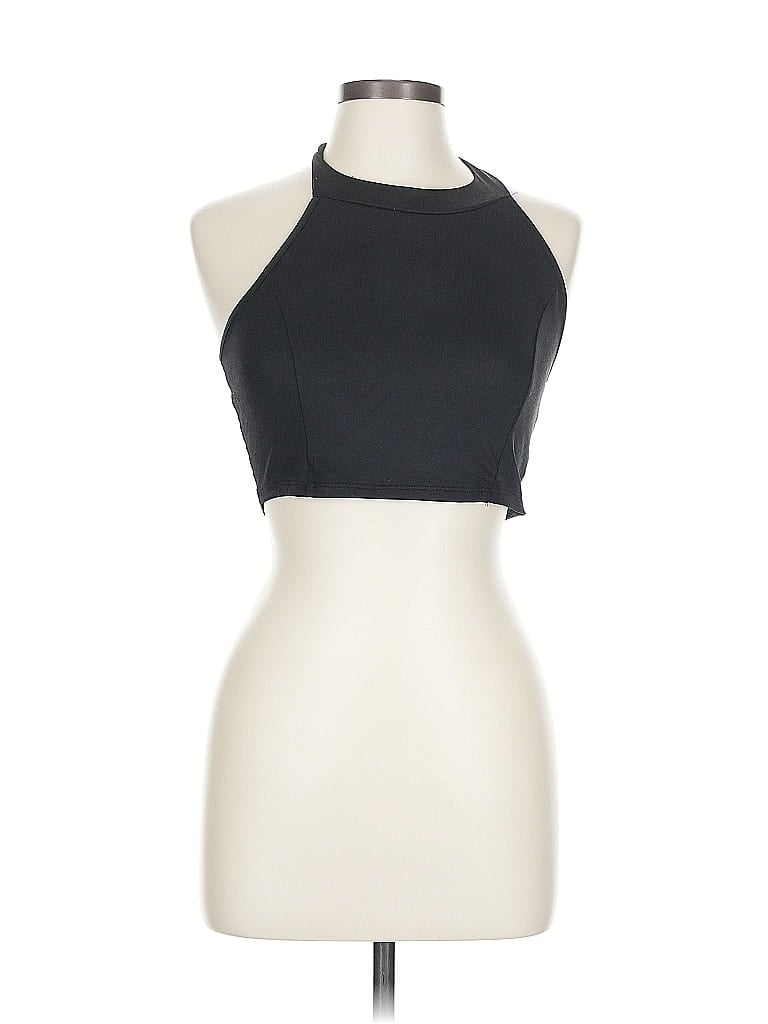 Click to view more detailed imagery on our partner's website Pre-owned Charlotte Russe Tank Top Black Halter Neckline Tops