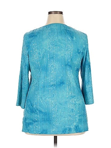 JM Collection 3/4 Sleeve Top (view 2)