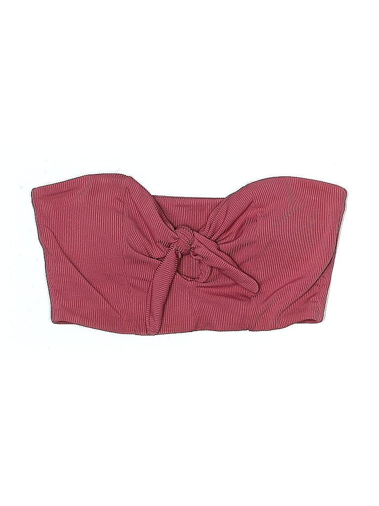 Pre-owned Zaful Swimsuit Top Burgundy Swimwear