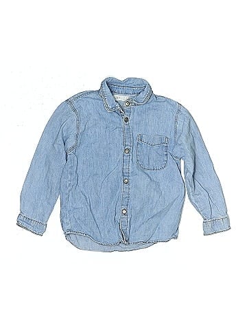 Zara Kids Long Sleeve Button-Down Shirt (view 1)