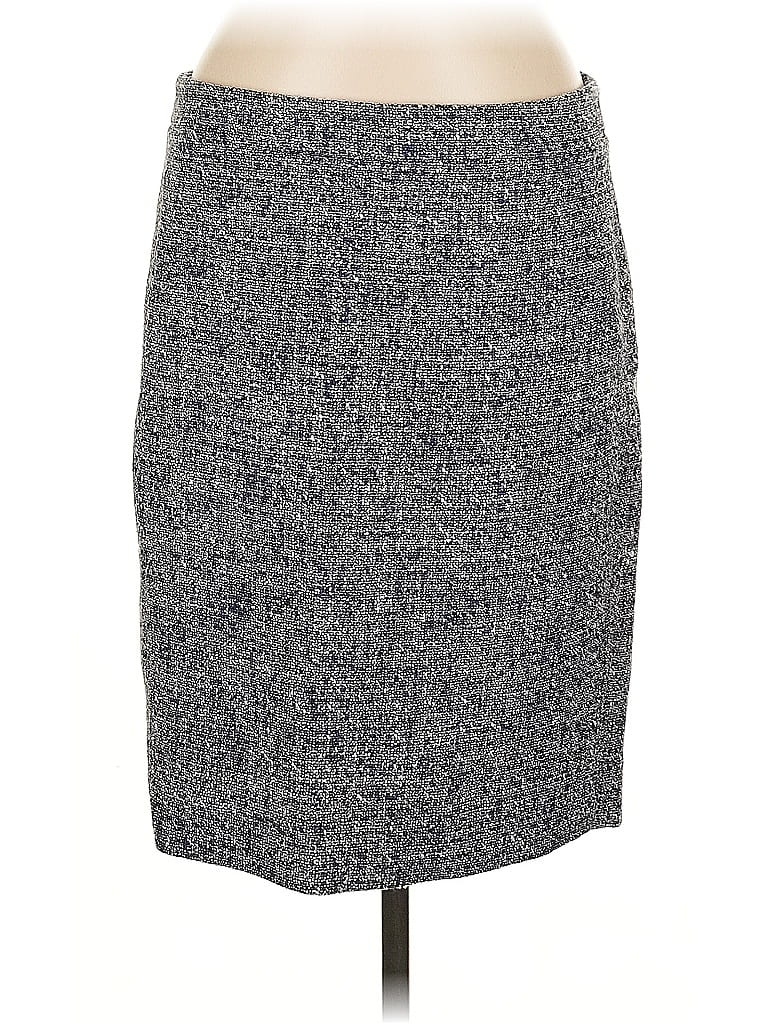 Pre-owned J.crew Factory Store Formal Skirt In Gray