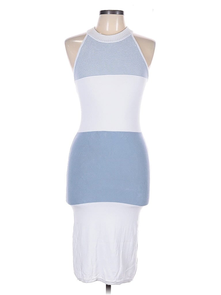 Pre-owned Guess Cocktail Dress In White