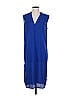 J.Crew 100% Polyester Solid Blue Swimsuit Cover Up Size XS - photo 1