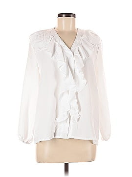 meer. MEER. whip ruffle blouse ホワイト meer. whip ruffle blouse ホワイト