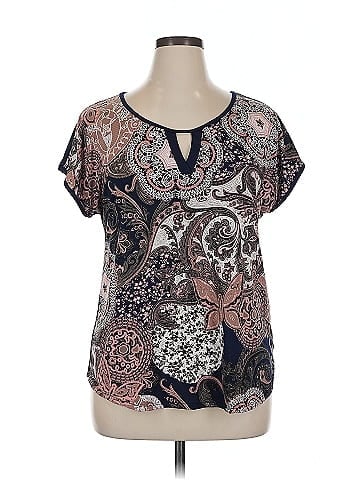 Espresso Short Sleeve Blouse (view 1)