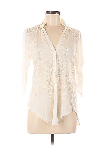 Tiny 3/4 Sleeve Button-Down Shirt (view 1)